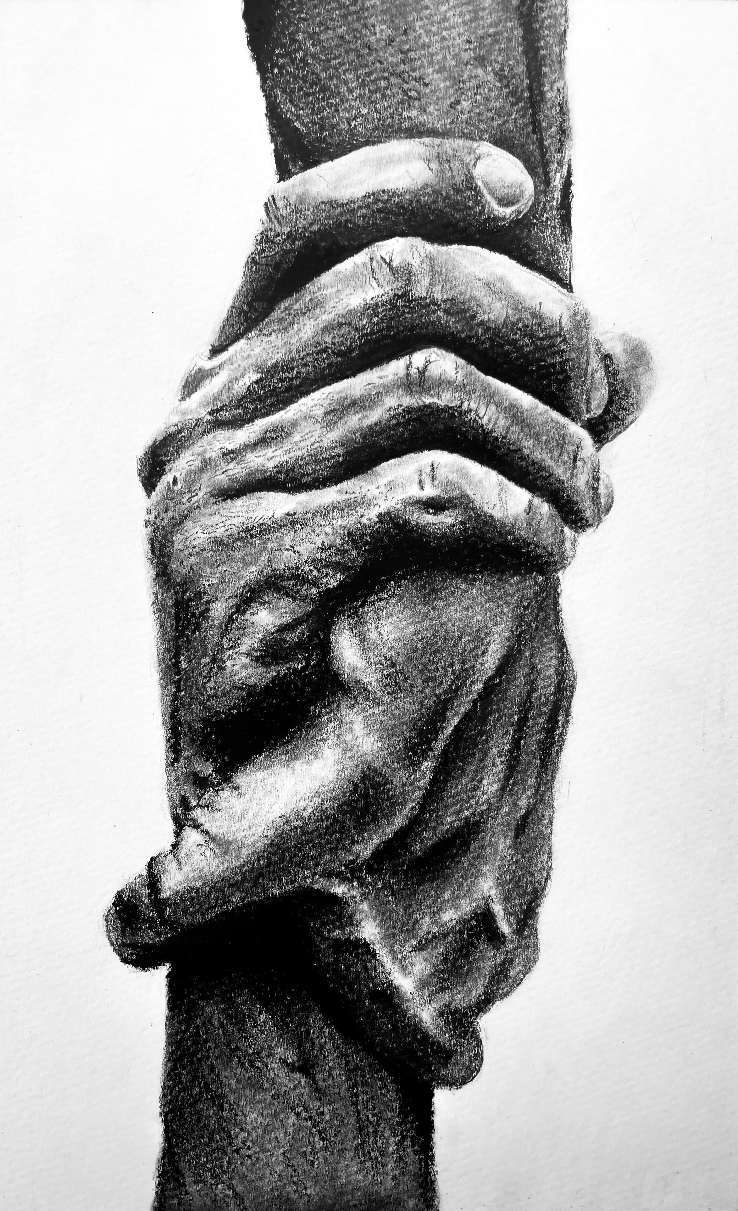 drawings — N° 1 — Nel Gesto, la Pace — graphite on paper, 29,7 x 21 cm, 2025