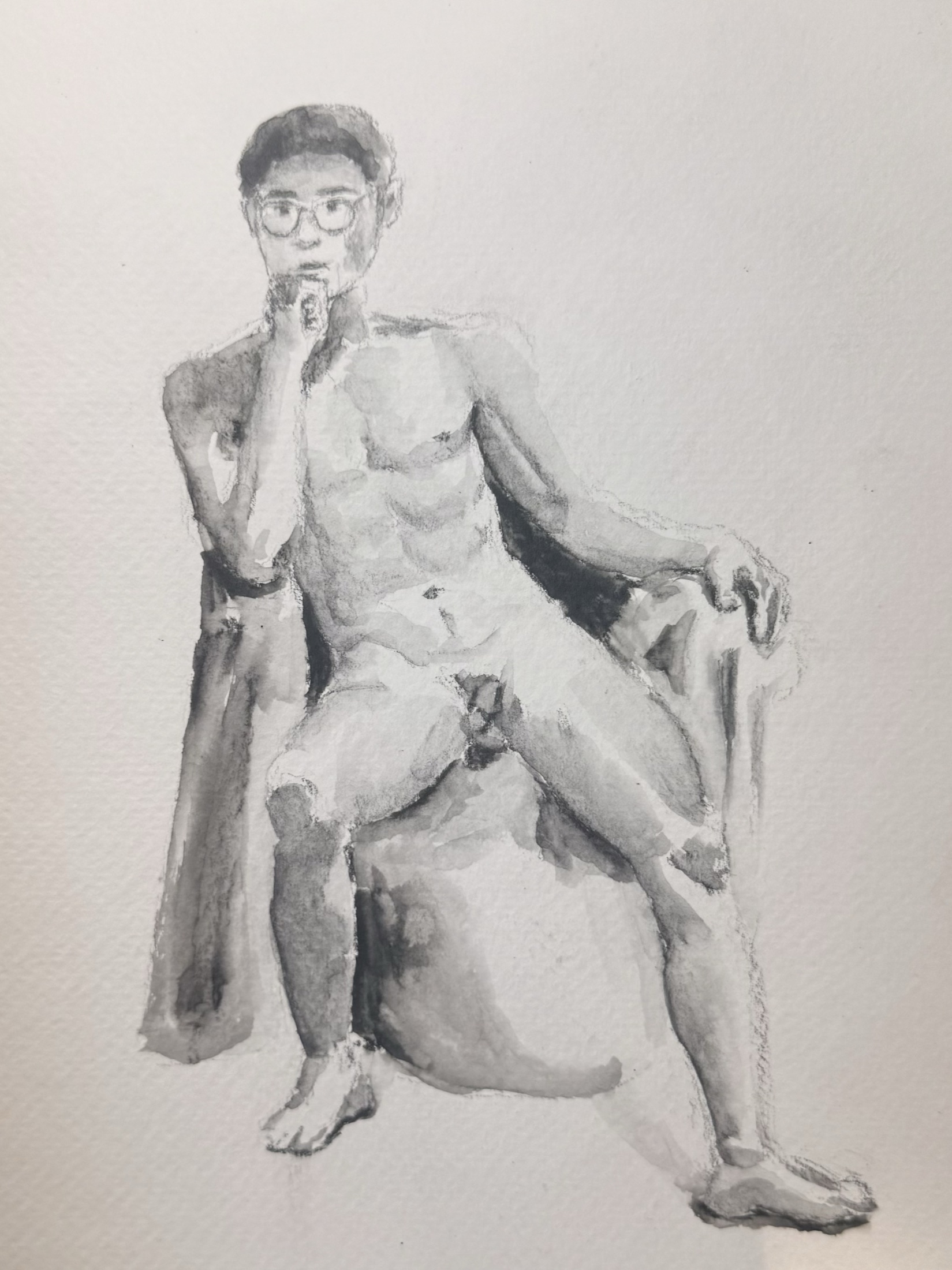 Life drawings — N° 2 — seated study, 2026