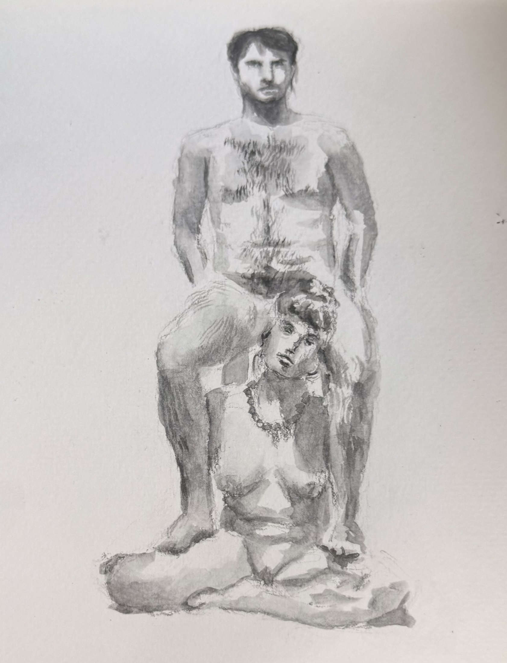 Life drawings — N° 4 — two figures, 2026